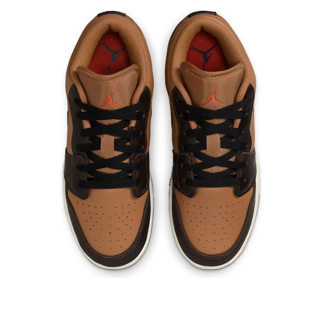 (GS) Air Jordan 1 Low SE 'Flax Baroque Brown' HQ3604-201