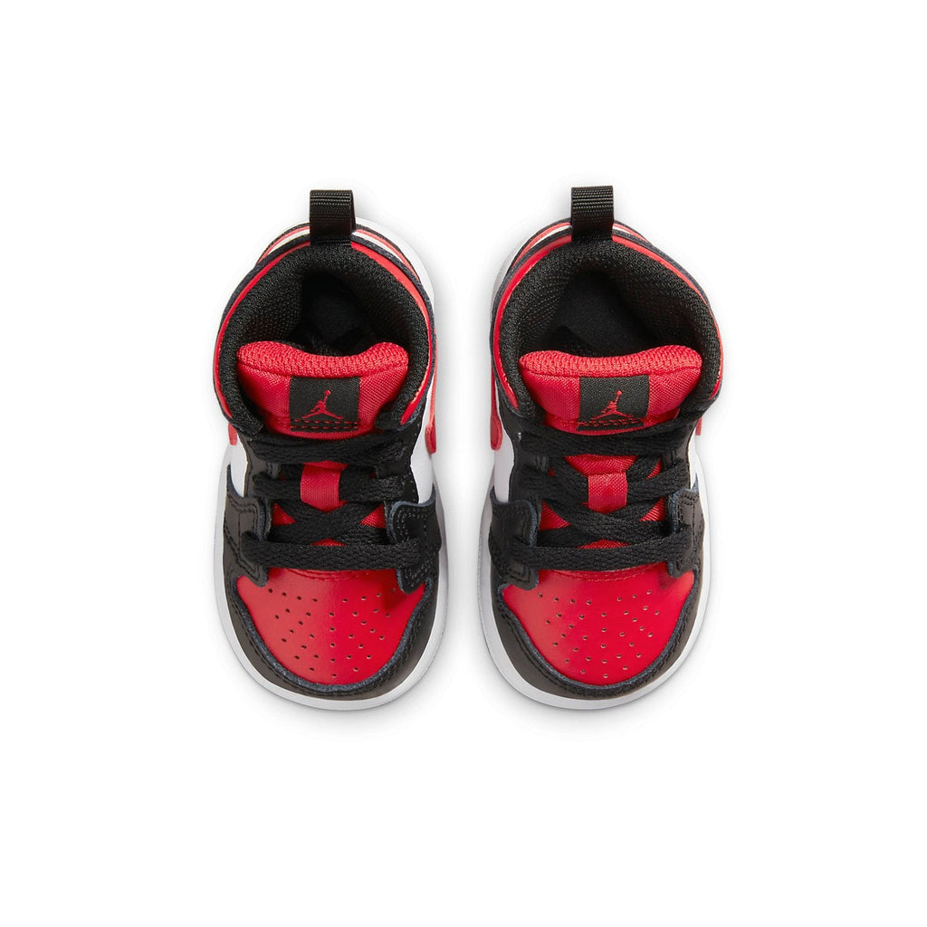 (TD) Air Jordan 1 Mid 'Black Fire Red' 640735-079