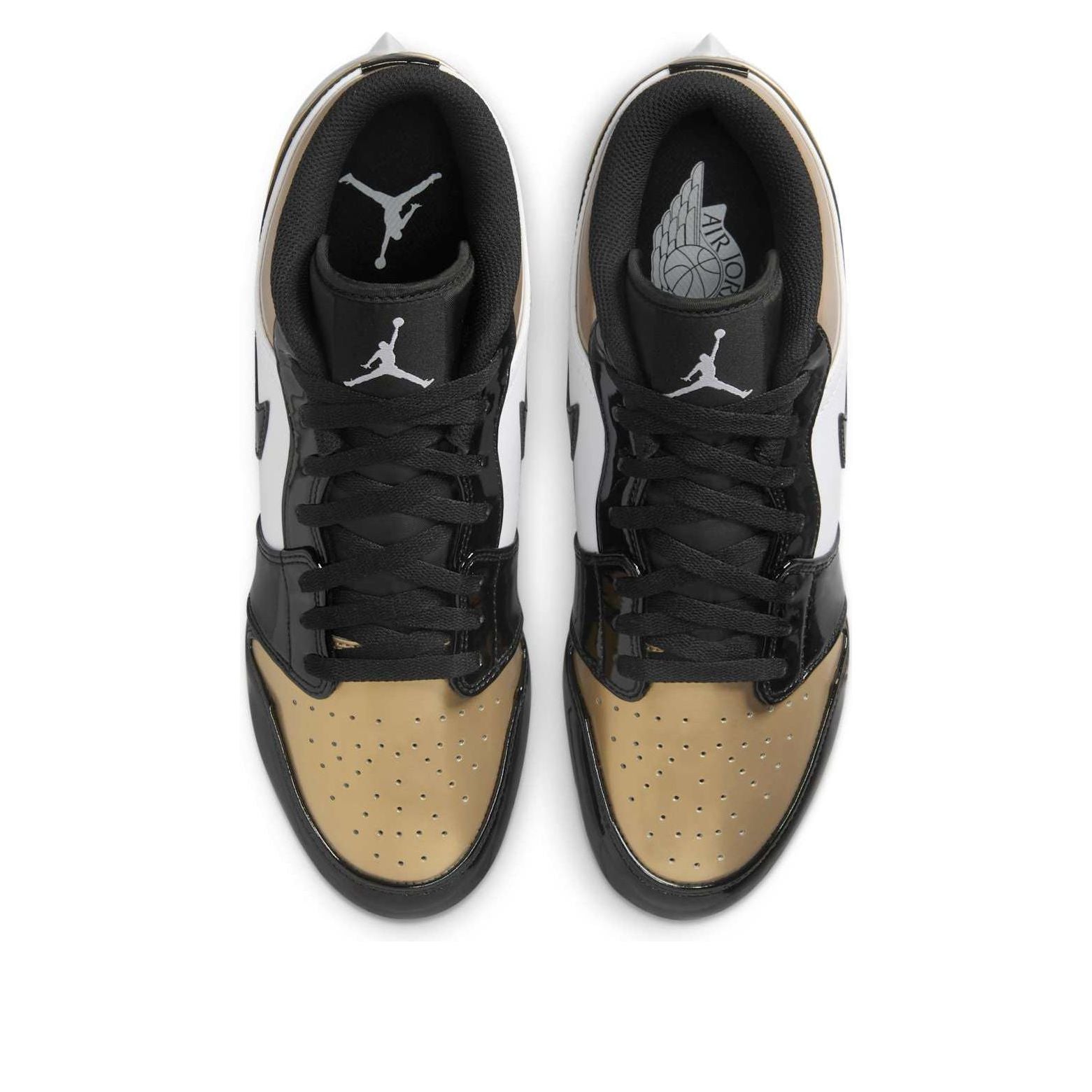 Air Jordan 1 Low TD Cleat 'Patent Gold Toe' FJ6245-701