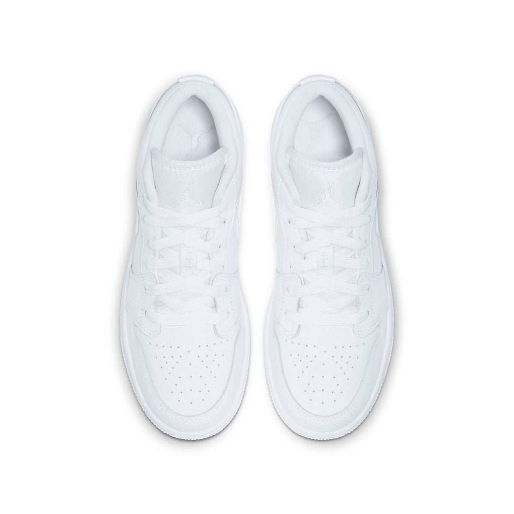(GS) Air Jordan 1 Low 'Triple White Logo' 553560-126