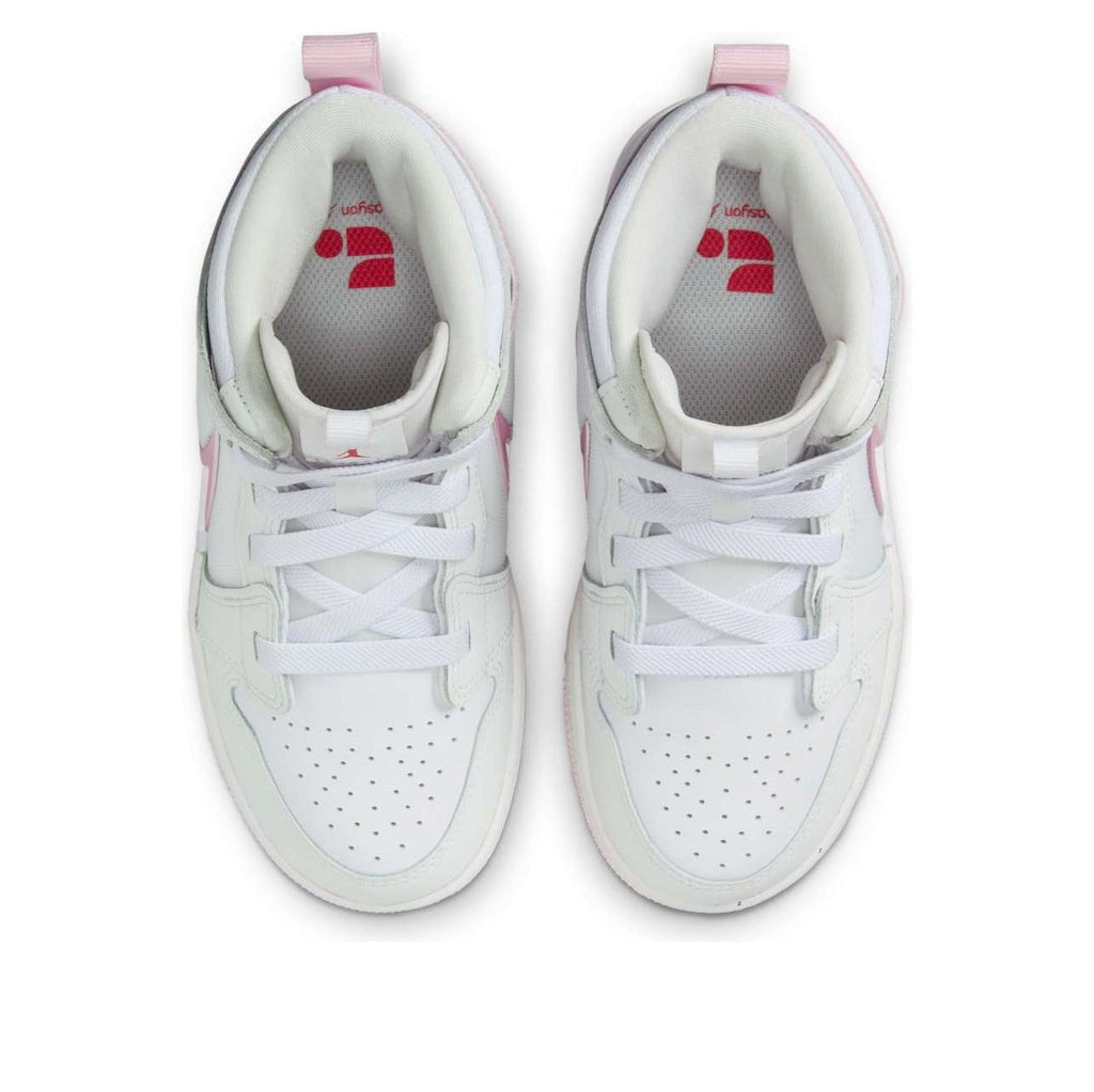 (PS) Air Jordan 1 Mid RM EasyOn 'White Pink' FQ1282-101