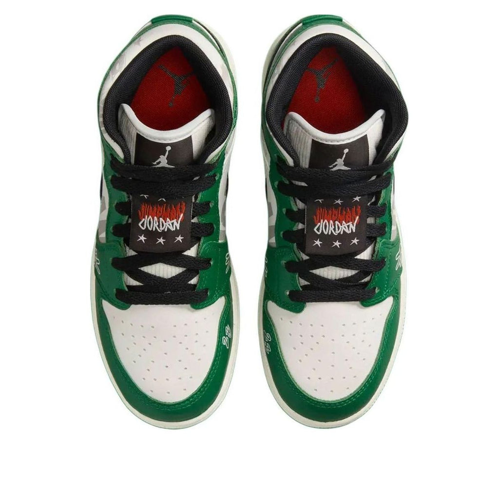 (GS) Air Jordan 1 Mid SE 'Pine Green' HF3200-300