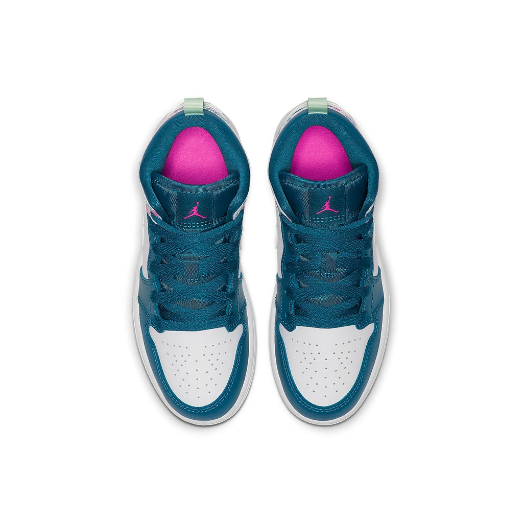 (PS) Air Jordan 1 Mid 'Green Abyss Frosted Spruce' 640737-300