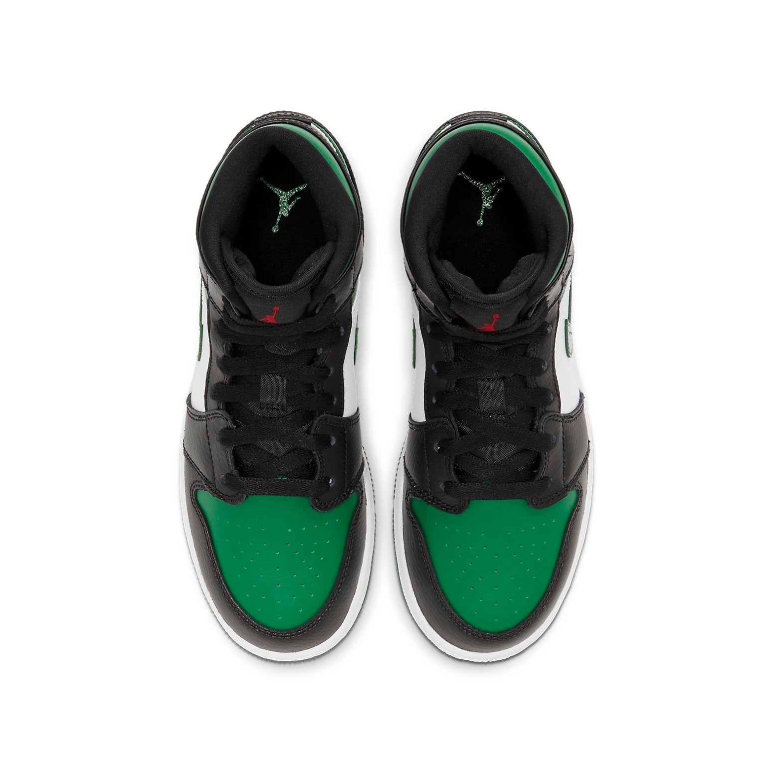 (GS) Air Jordan 1 Mid 'Black Pine Green' 554725-067