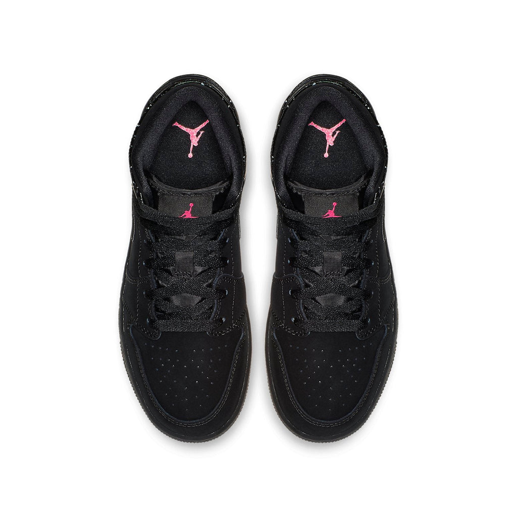 (GS) Air Jordan 1 Mid 'Black Rush Pink' 555112-001