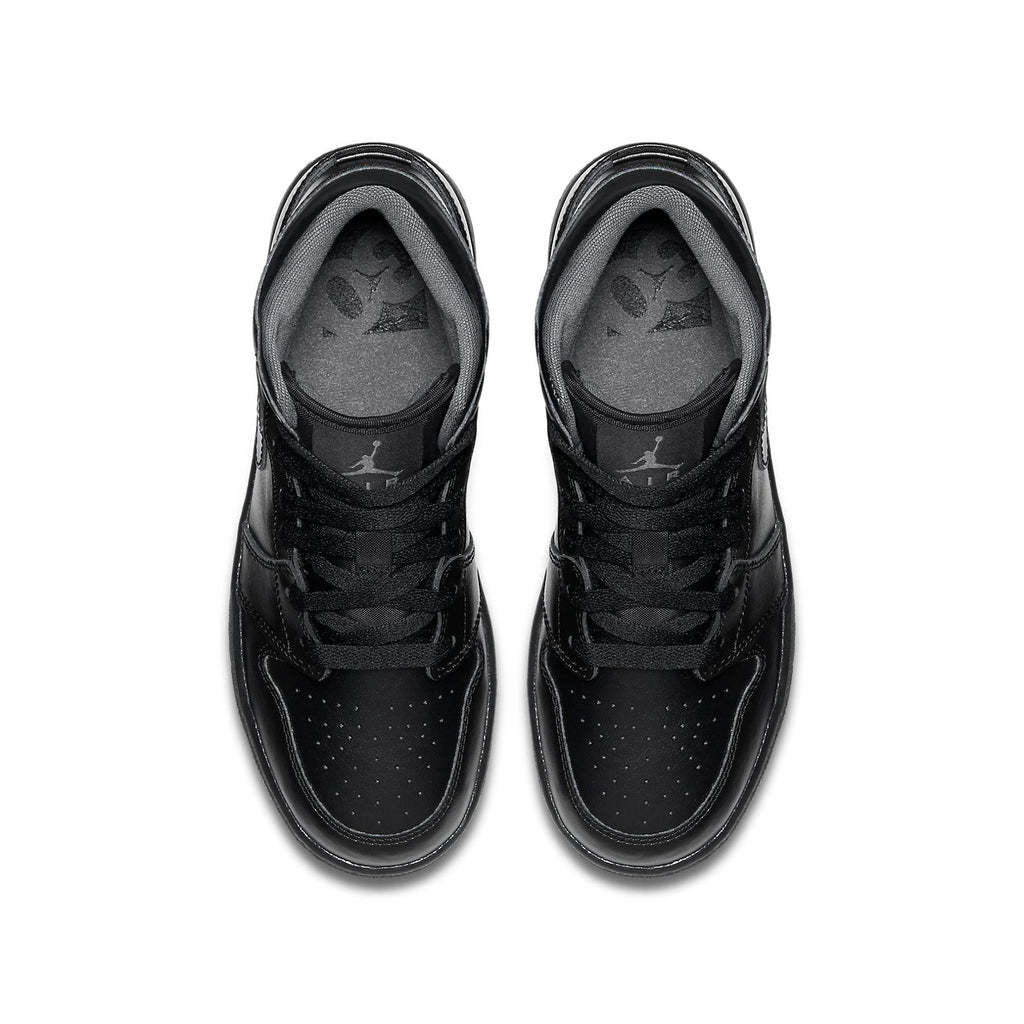 (GS) Air Jordan 1 Retro Mid 'Black Dark Grey Outsole' 554725-021