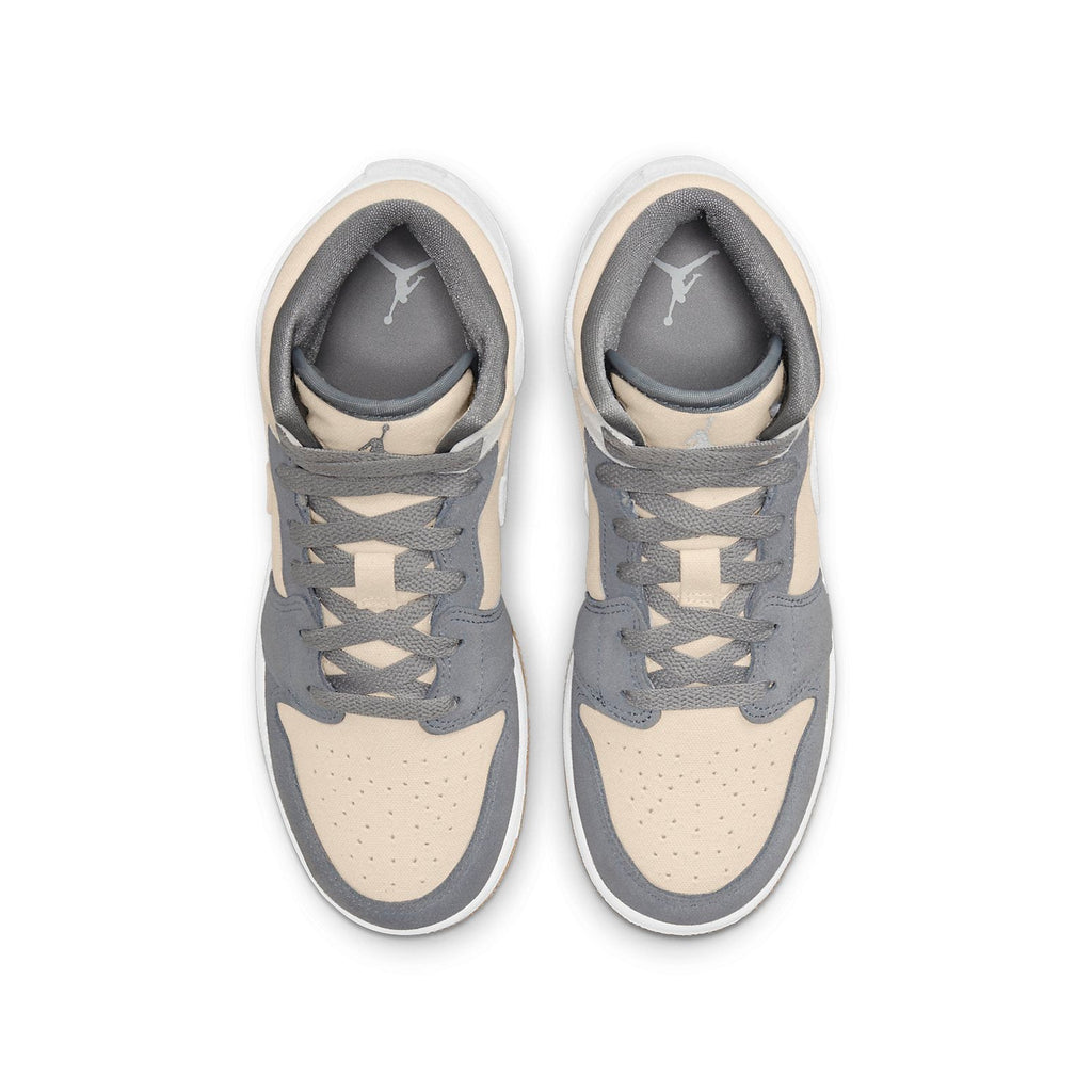 (GS) Air Jordan 1 Mid SE 'Coconut Milk Particle Grey' DN4346-100