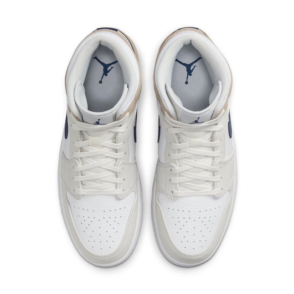 Air Jordan 1 Mid 'White Khaki Blue Void' DO6726-100