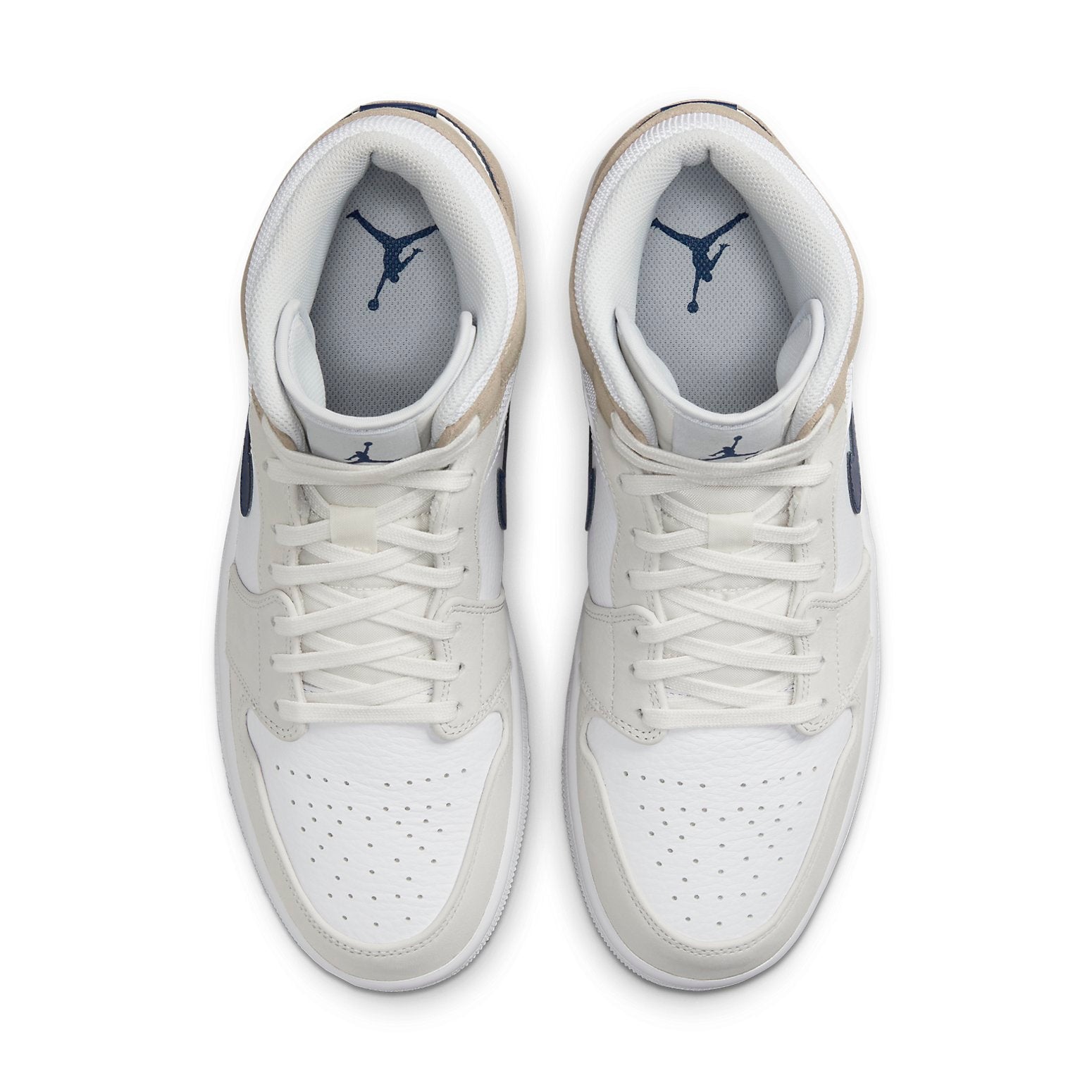 Air Jordan 1 Mid 'White Khaki Blue Void' DO6726-100