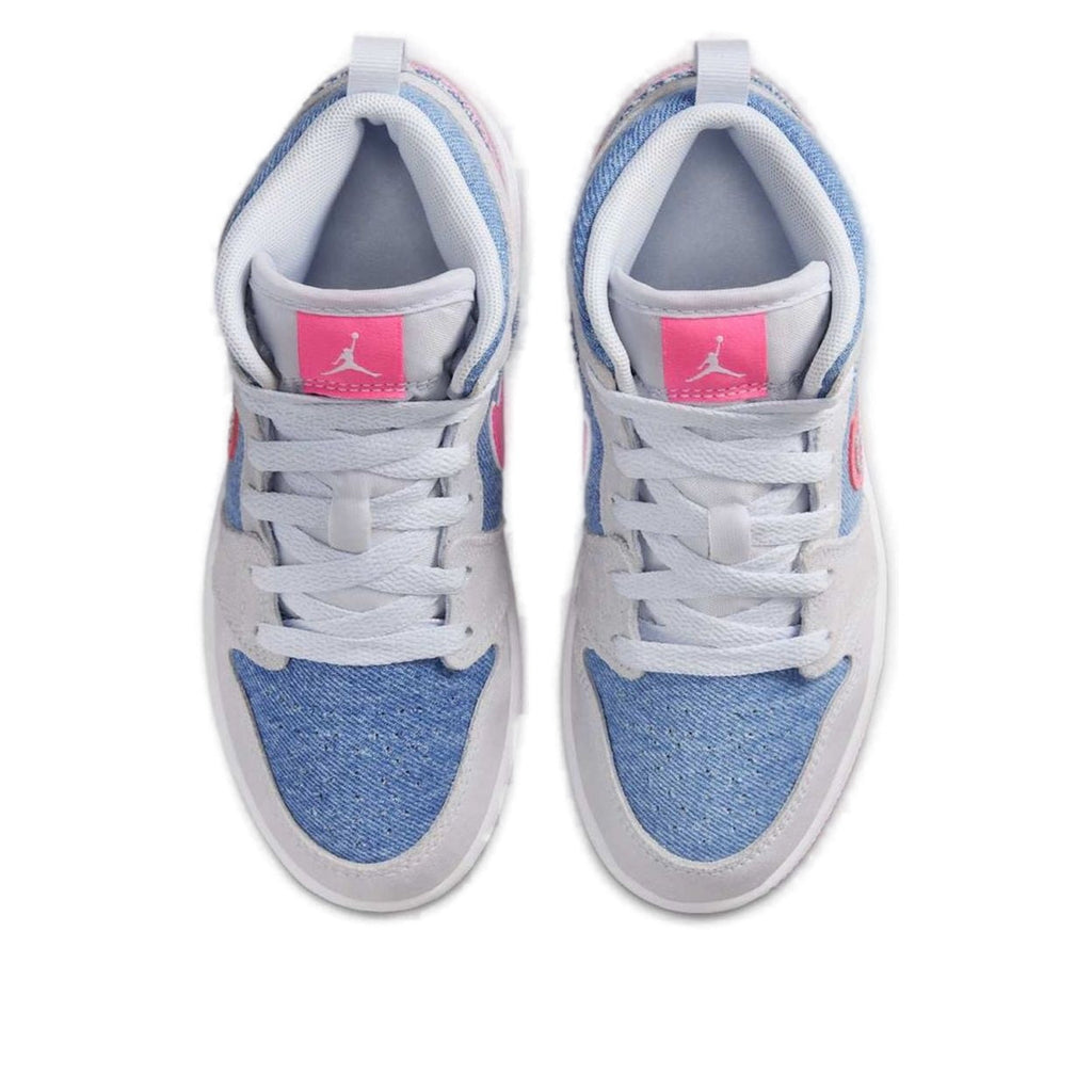 (PS) Air Jordan 1 Mid SE 'Denim Sequin' HQ1998-400