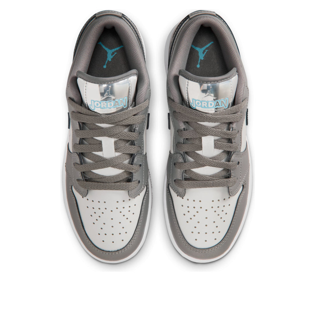 (GS) Air Jordan 1 Low SE 'Flat Pewter Blue Chill'  HV4398-014