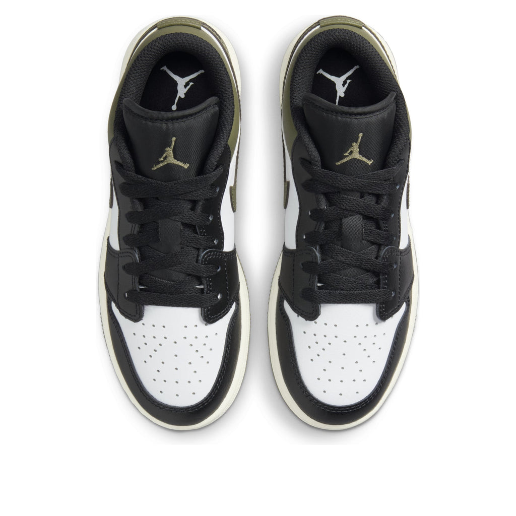 (GS) Air Jordan 1 Low 'Black Toe Medium Olive' 553560-092