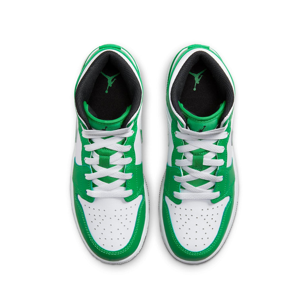 (GS) Air Jordan 1 Mid  'Lucky Green' DQ8423-301