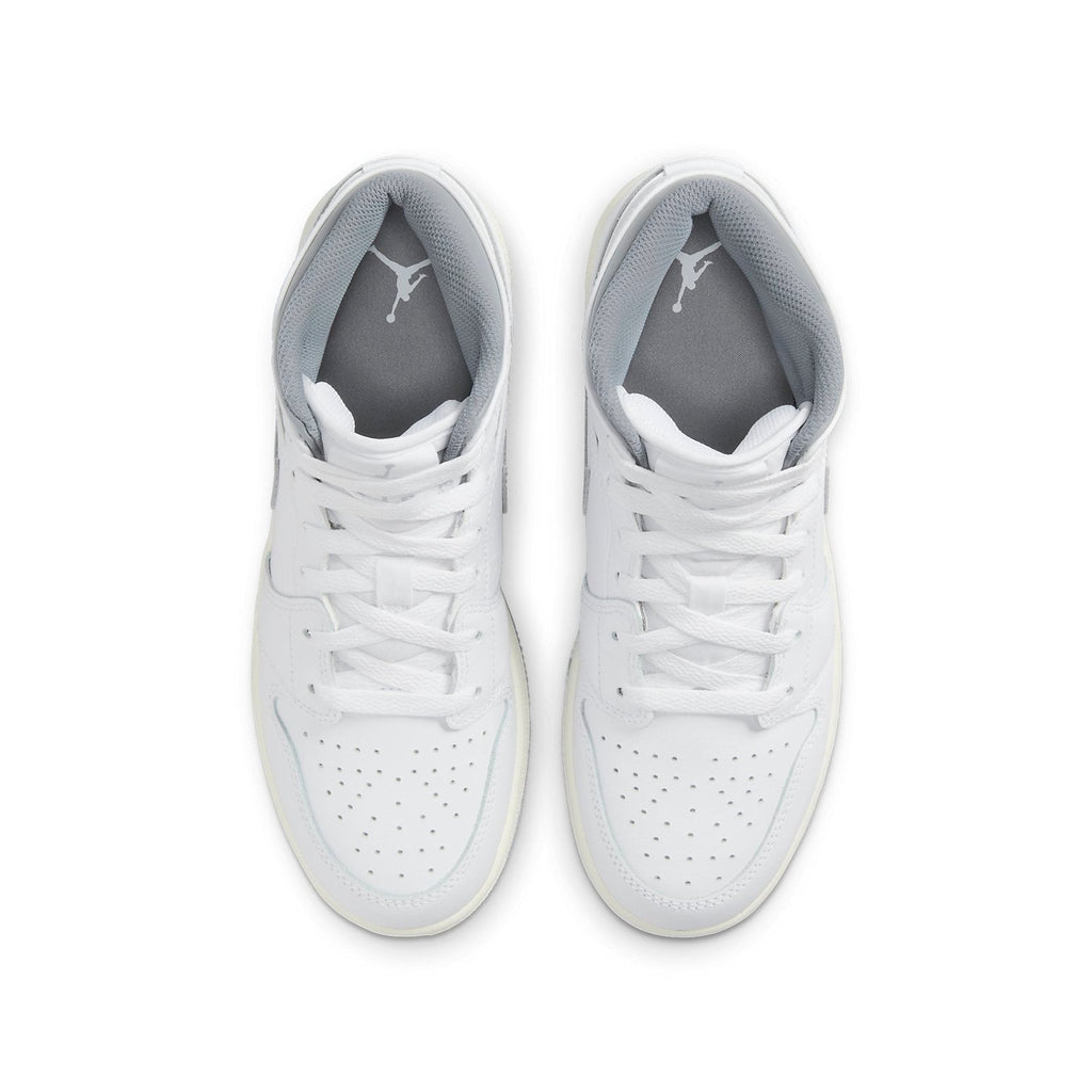 (GS) Air Jordan 1 Mid 'Neutral Grey' 554725-135