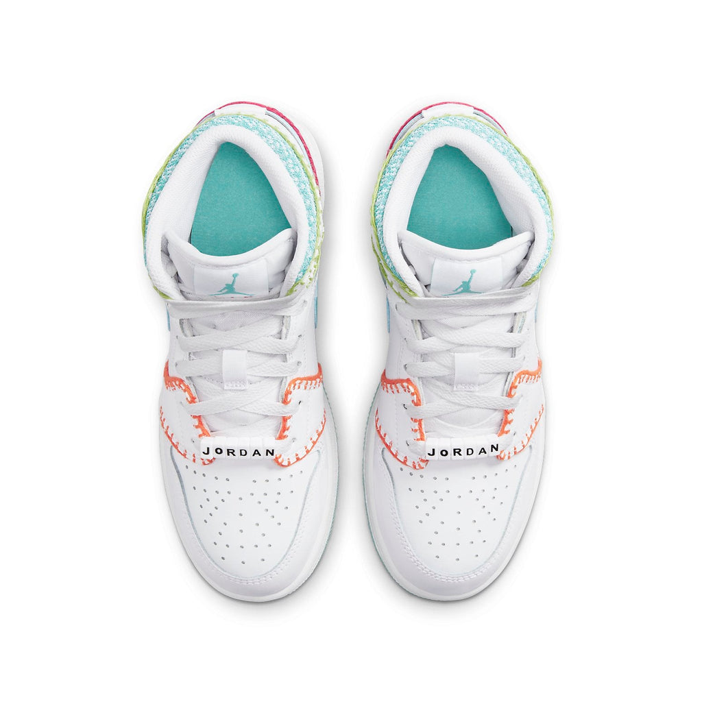 (GS) Air Jordan 1 Mid SE 'Multi Knit' DM6218-100