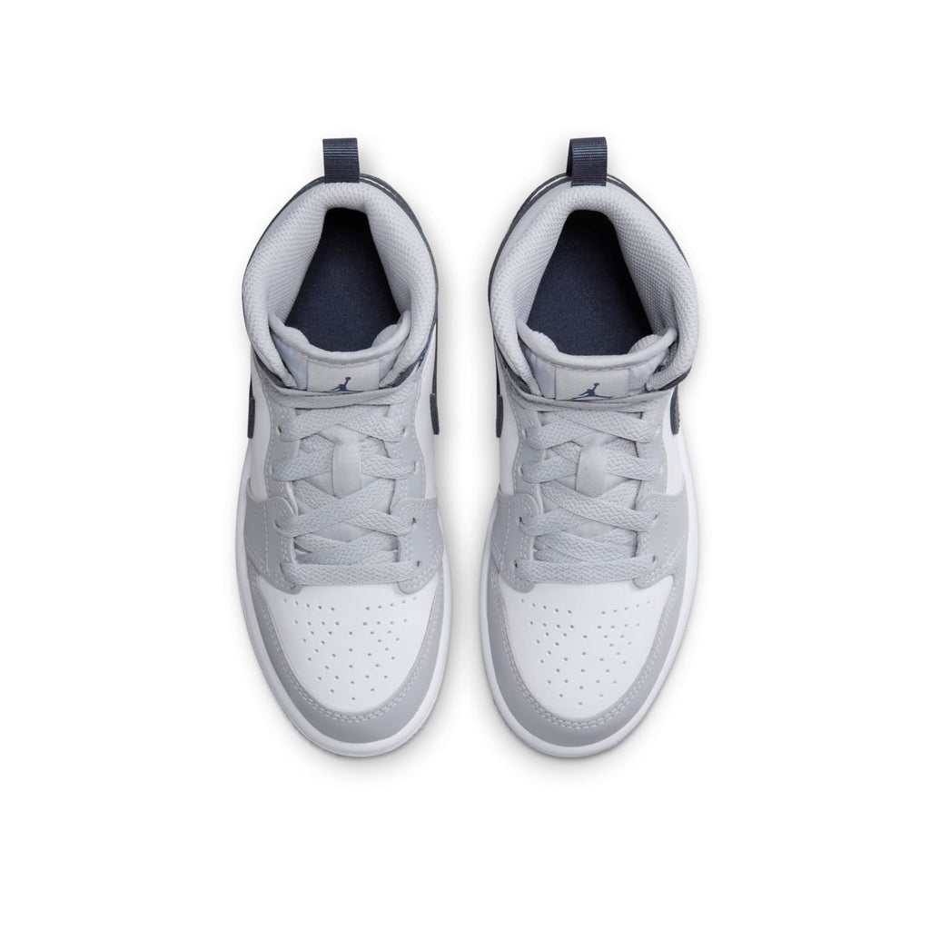 (PS) Air Jordan 1 Mid 'Wolf Grey Midnight Navy' DQ8424-104