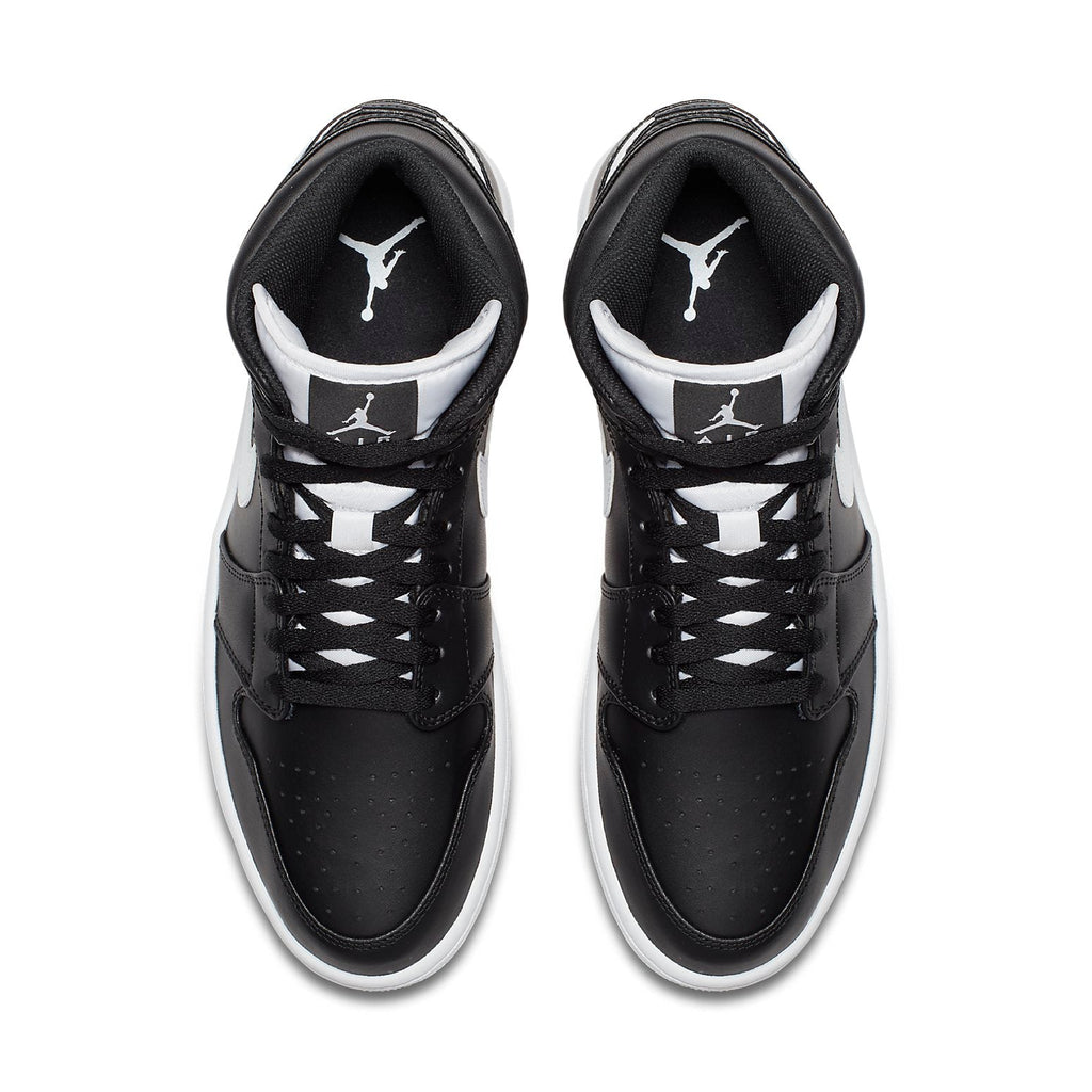Air Jordan 1 Retro Mid 'Black White' 554724-038
