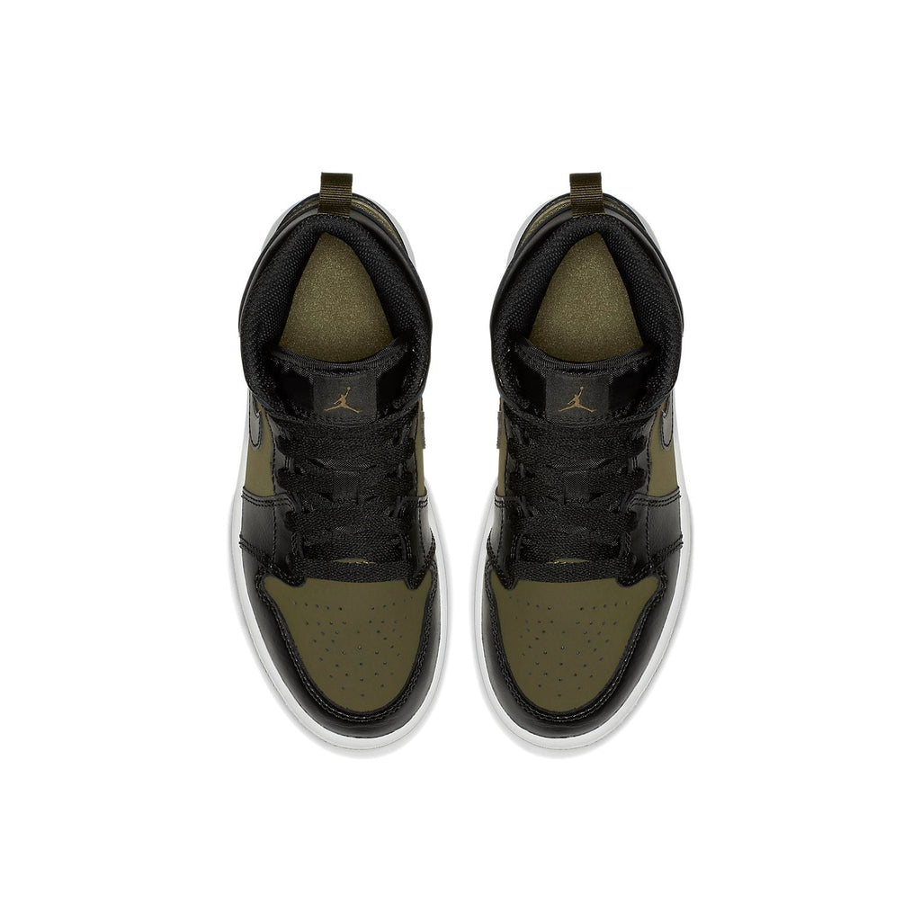 (PS) Air Jordan 1 Mid 'Olive Canvas' 640734-301