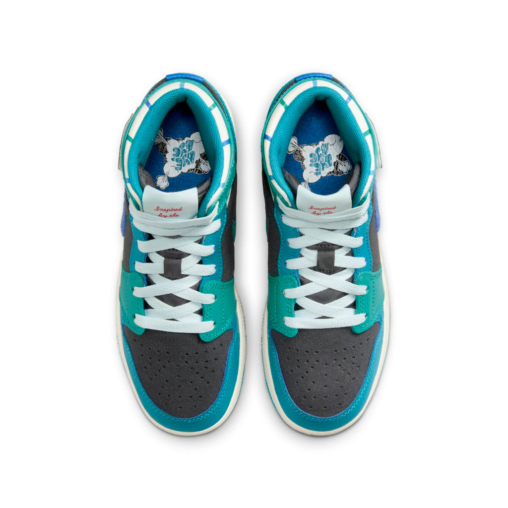 (GS) Air Jordan 1 Mid 'Inspired by the Greatest Aquatone' FJ9482-004