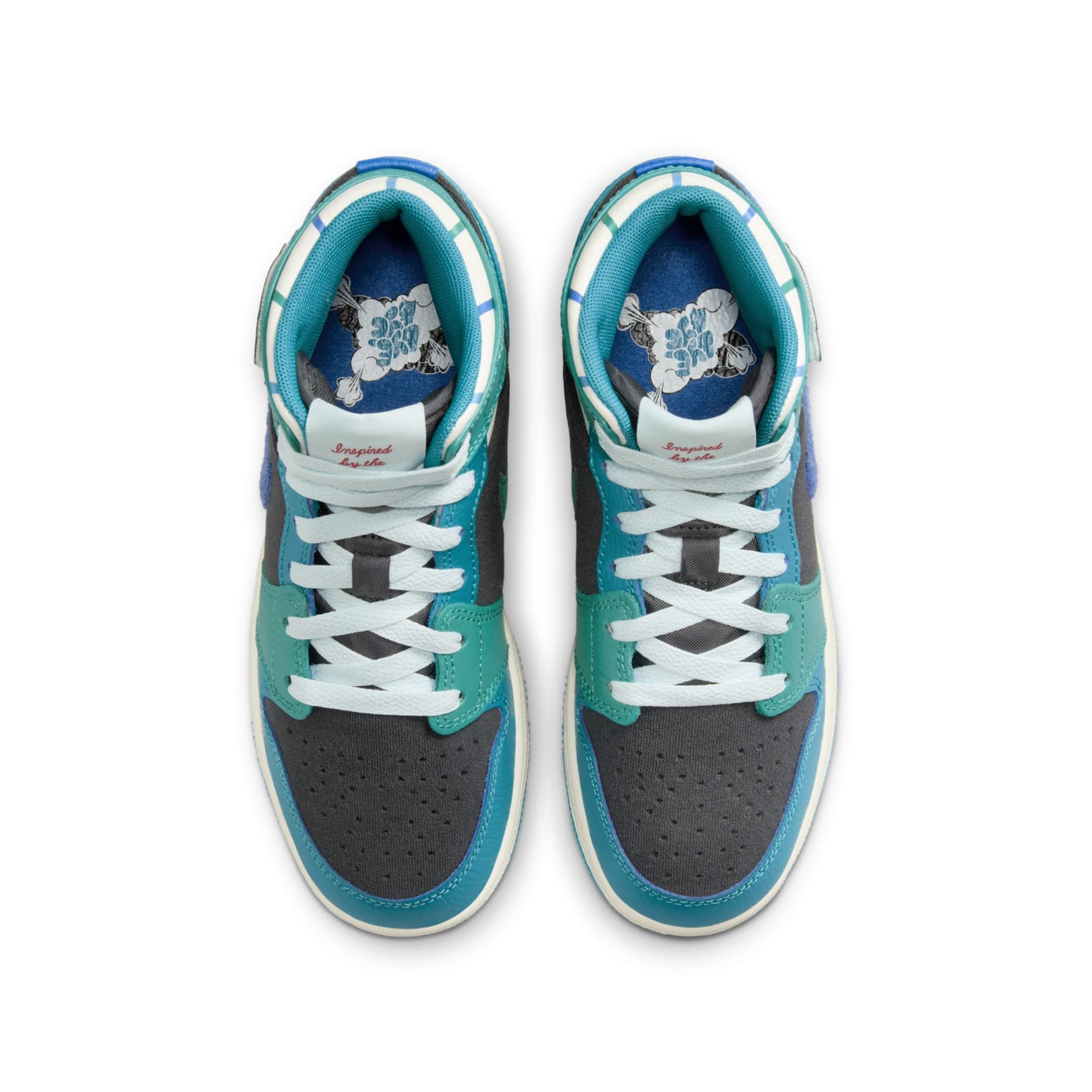 (GS) Air Jordan 1 Mid 'Inspired by the Greatest Aquatone' FJ9482-004
