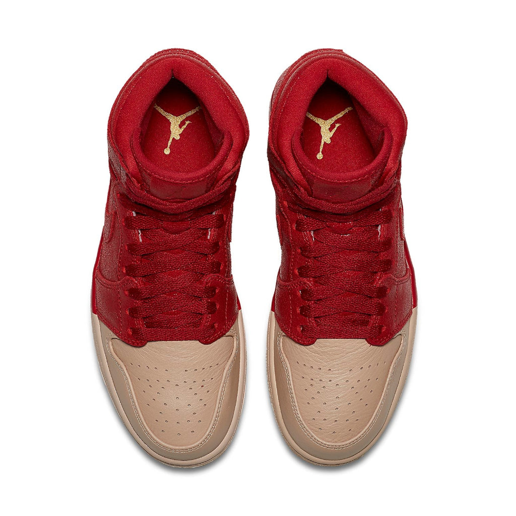 (WMNS) Air Jordan 1 Retro High Premium 'Dipped Toe Gym Red' AH7389-607