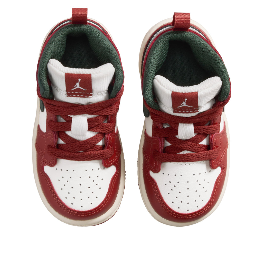 (TD) Air Jordan 1 Mid 'Sail Pure Platinum Redstone' DQ8425-105