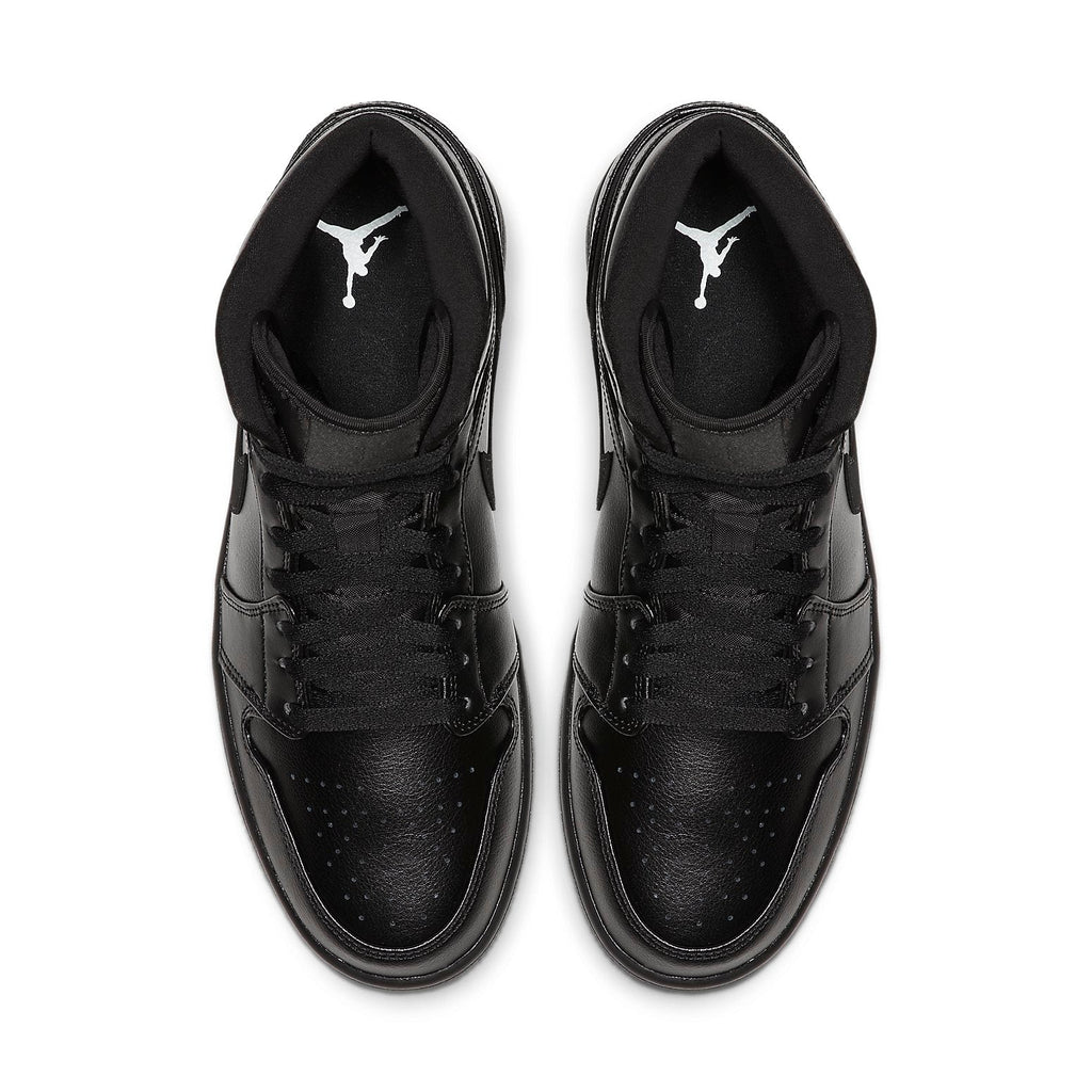 Air Jordan 1 Mid 'All Black' 554724-090