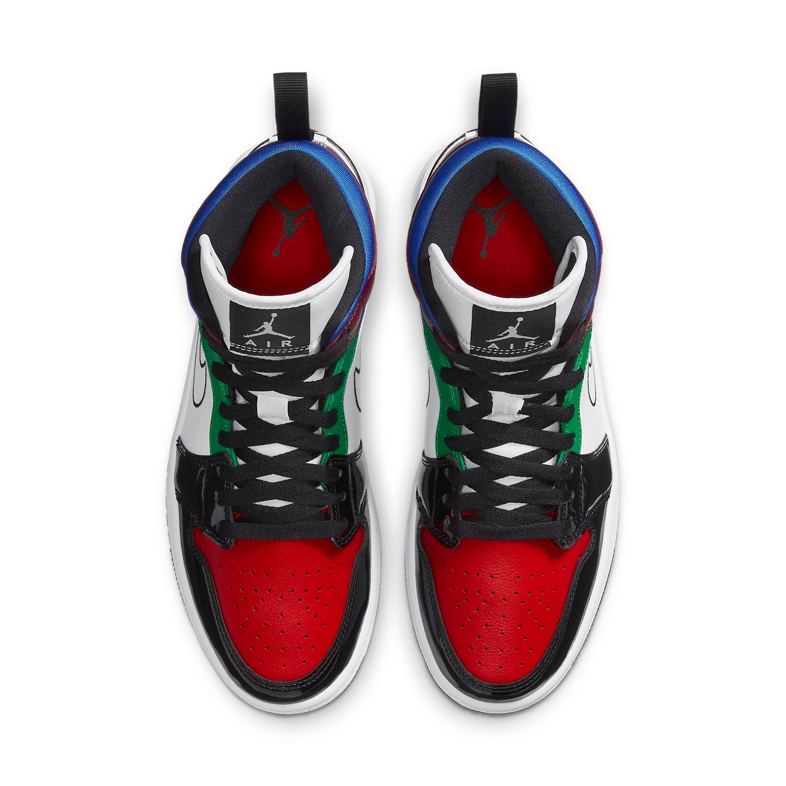(WMNS) Air Jordan 1 Mid SE 'Black White Multi-Color' DB5454-001