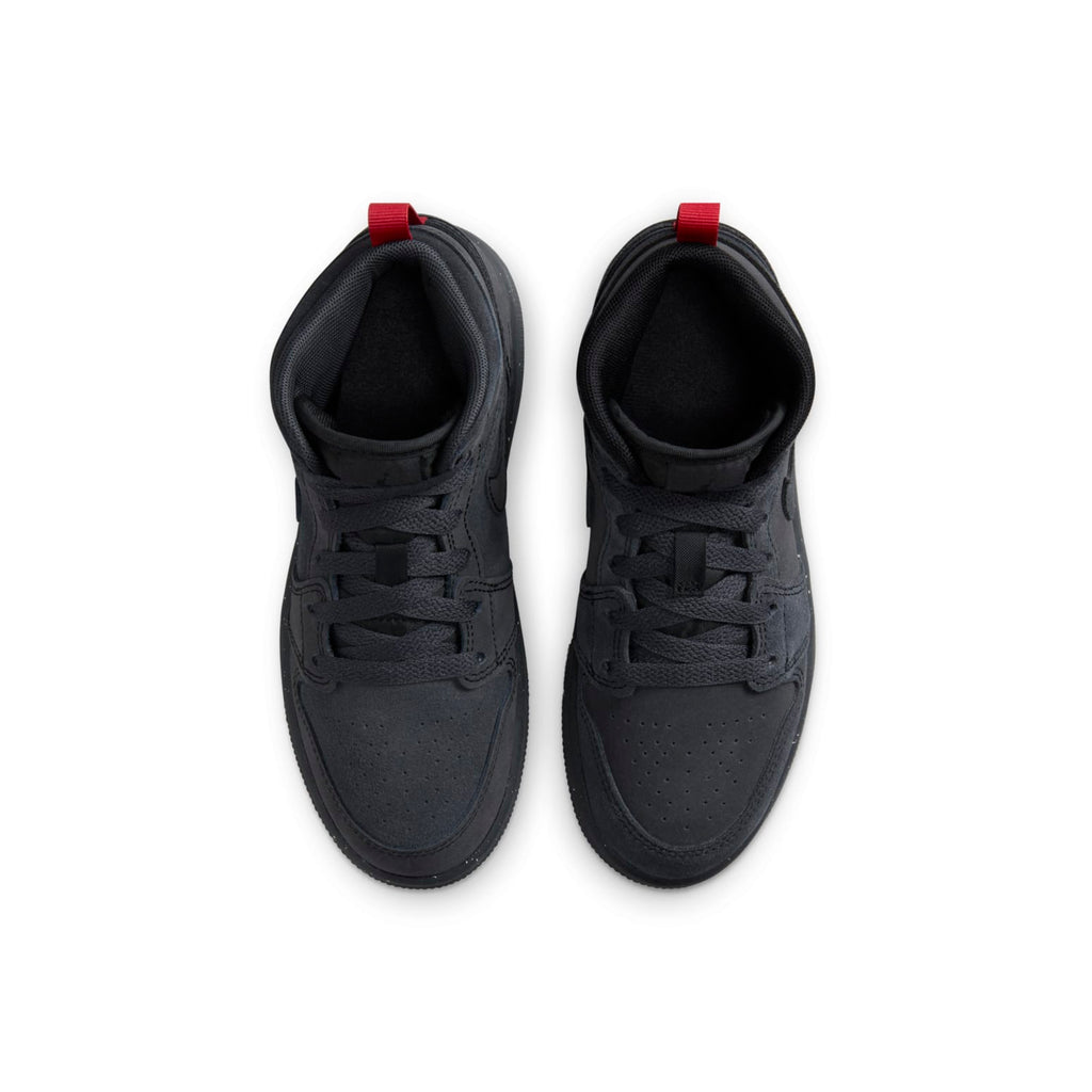 (PS) Air Jordan 1 Mid SE Craft 'Dark Smoke Red' FQ7754-001