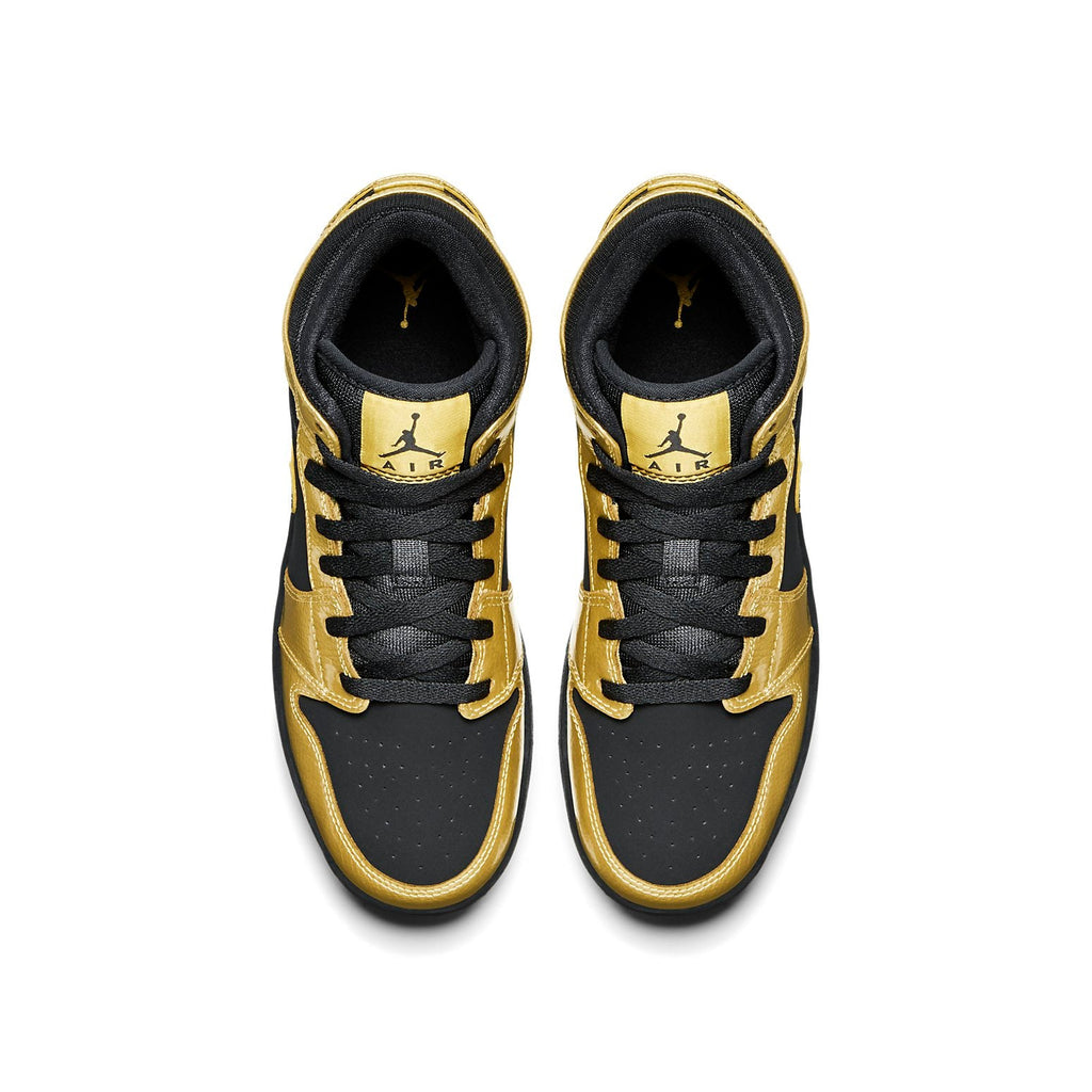 (GS) Air Jordan 1 Mid BG 'Metallic Gold Coin' 555112-905