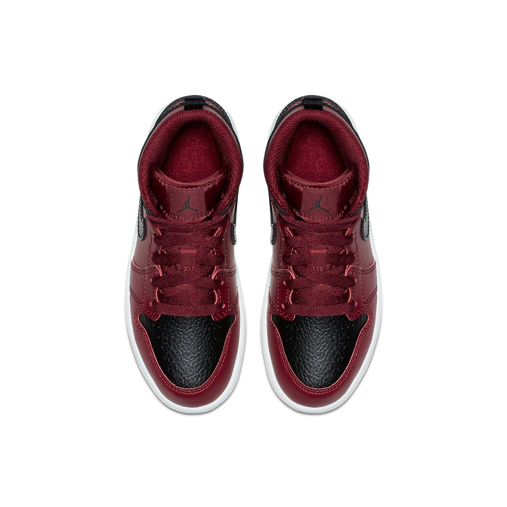 (PS) Air Jordan 1 Mid 'Team Red Black' 640734-601