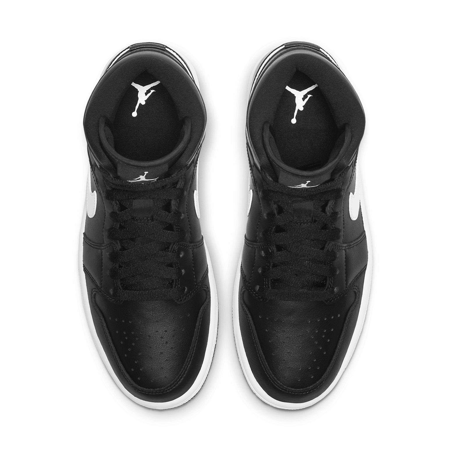 (WMNS) Air Jordan 1 Mid 'Black White' BQ6472-011