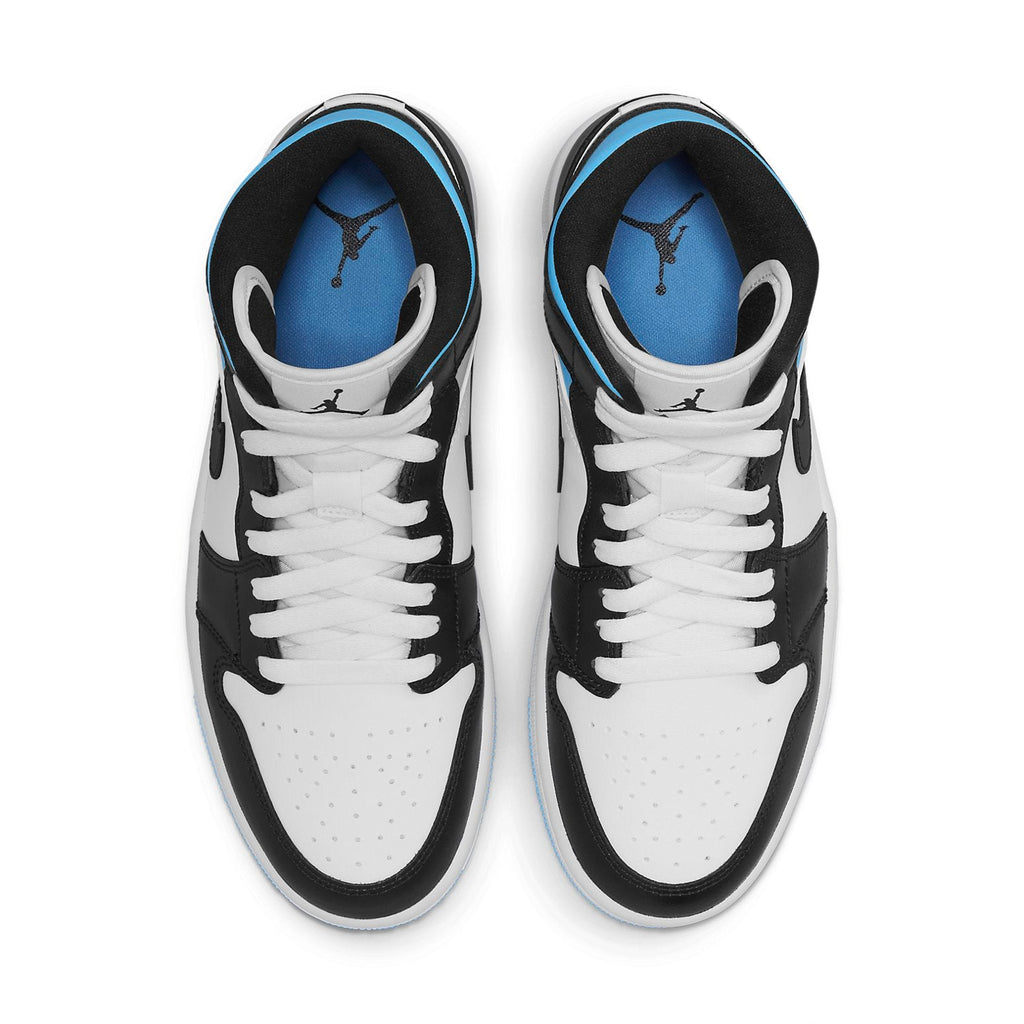(WMNS) Air Jordan 1 Mid 'University Blue Black White' BQ6472-102