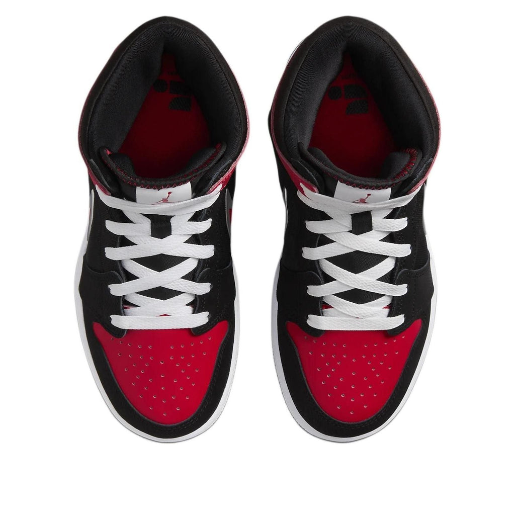 (GS) Air Jordan 1 Mid RM EasyOn 'Black White University Red' FQ1281-006