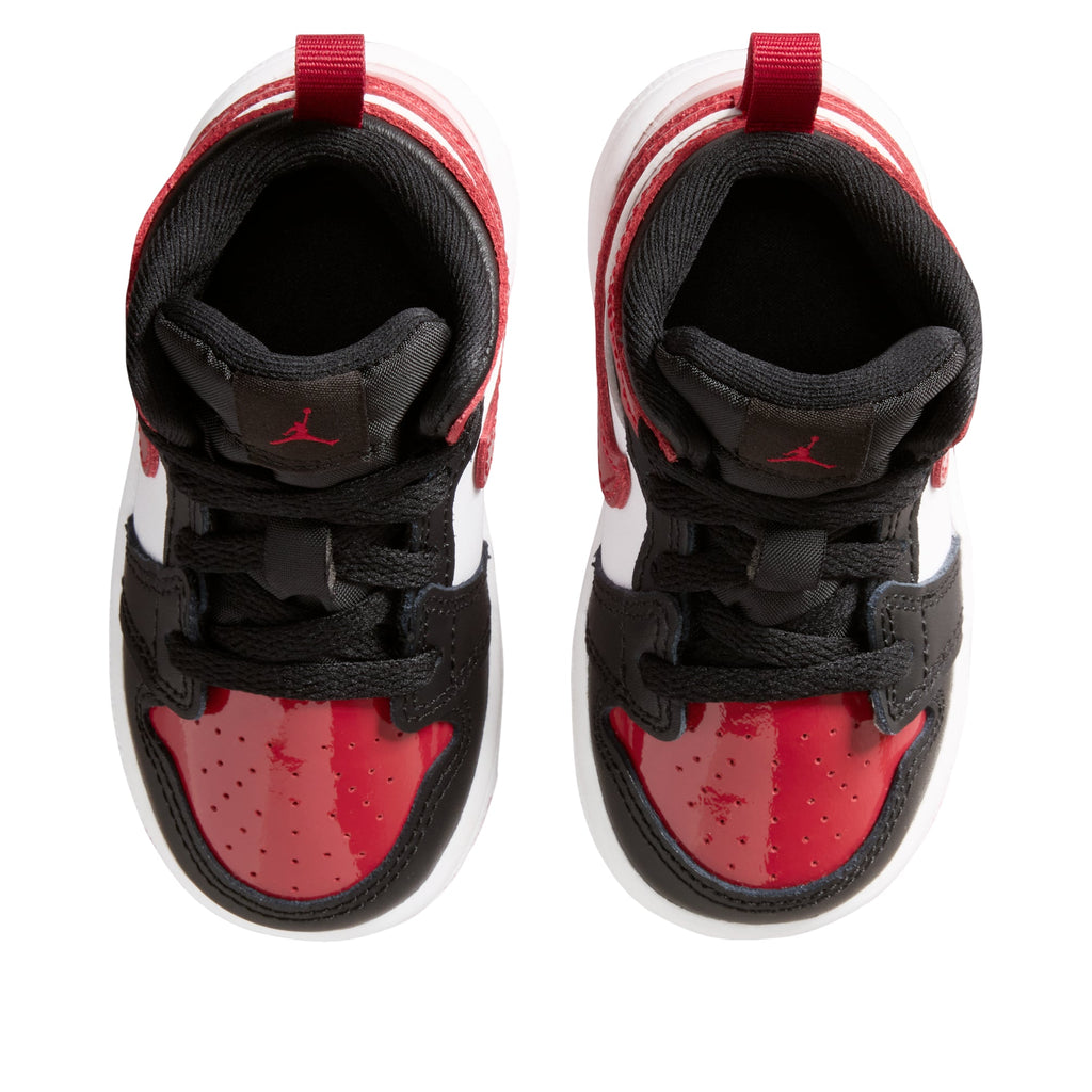 (TD) Air Jordan 1 Mid SE 'Patent Bred Toe' HV4729-006