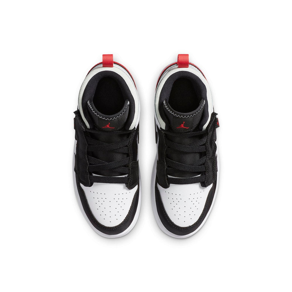 (PS) Air Jordan 1 Mid ALT 'Red Black Toe' AR6351-100