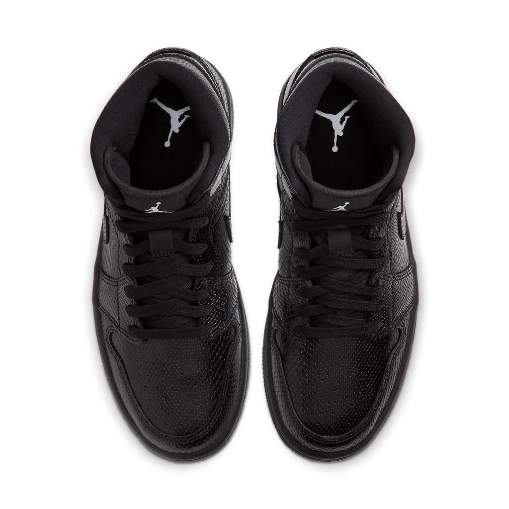 (WMNS) Air Jordan 1 Mid 'Black Snakeskin' BQ6472-010