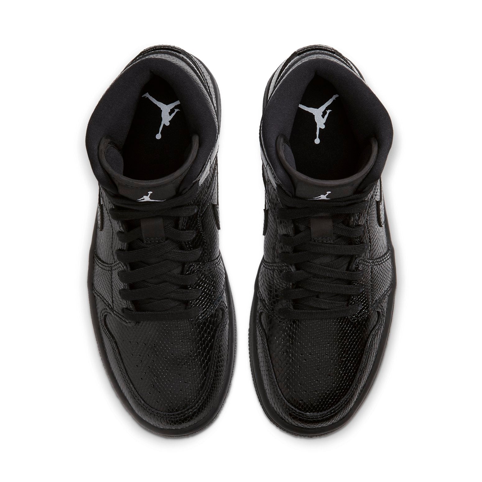 (WMNS) Air Jordan 1 Mid 'Black Snakeskin' BQ6472-010