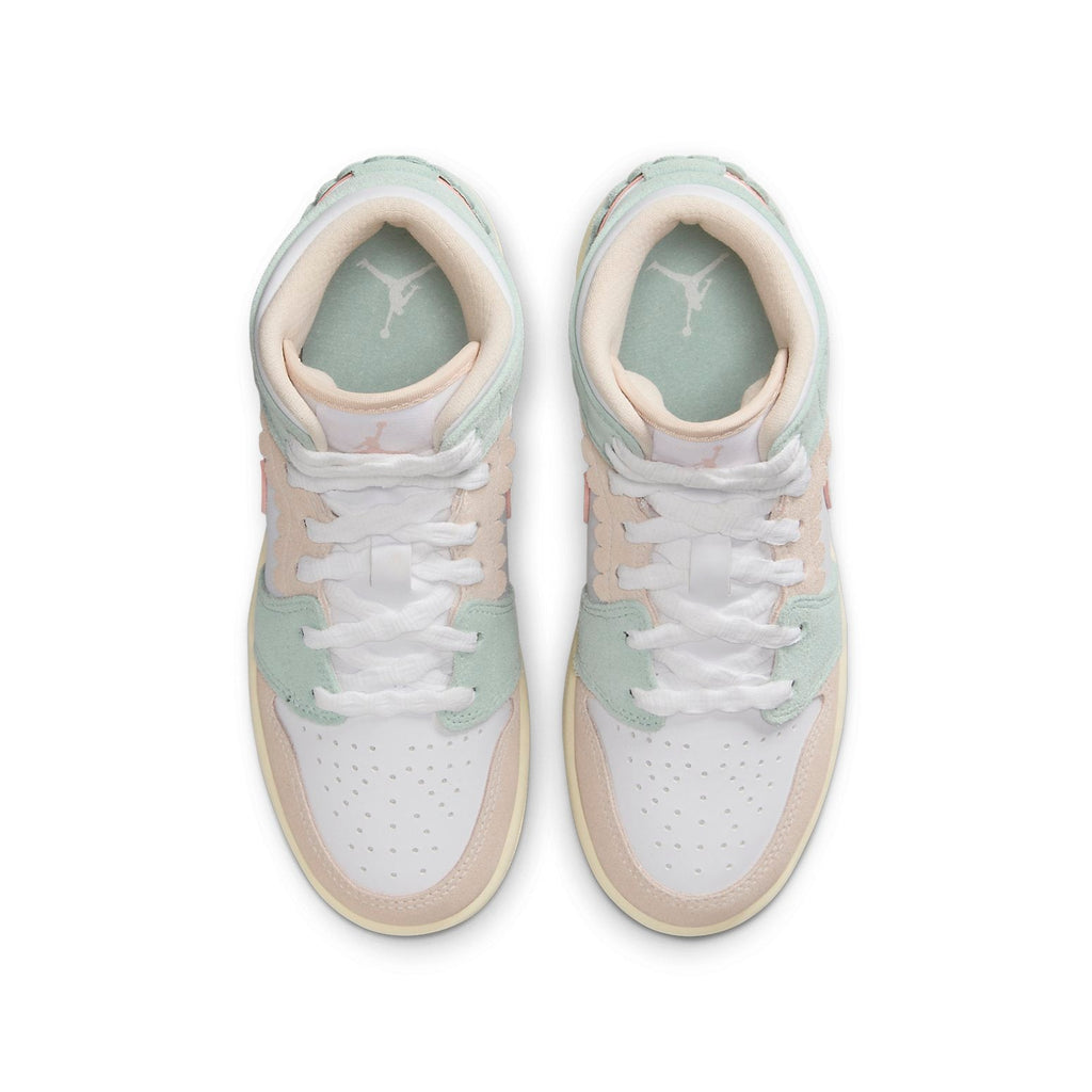 (GS) Air Jordan 1 Mid SE 'Pink Oxford Jade Ice' DZ5361-100