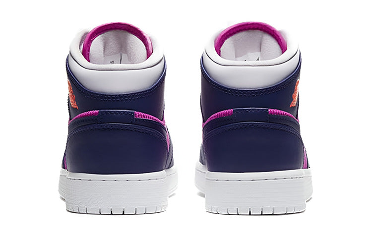 (GS) Air Jordan 1 Mid 'Fire Pink' 555112-602