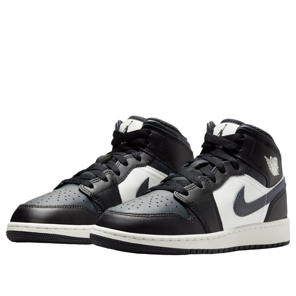 (GS) Air Jordan 1 Mid 'Black Summit White Off Noir' DQ8423-010