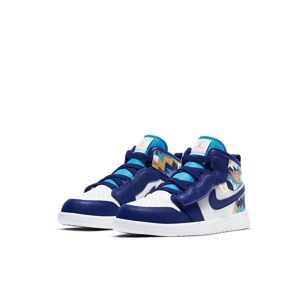 (PS) Air Jordan 1 Mid ALT 'White Blue' AT4612-105