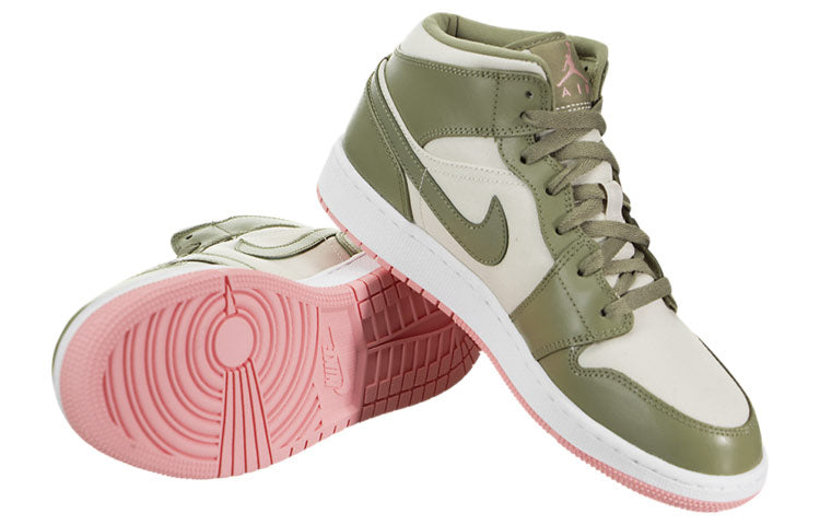 (GS) Air Jordan 1 Mid 'Bleached Coral' 555112-225