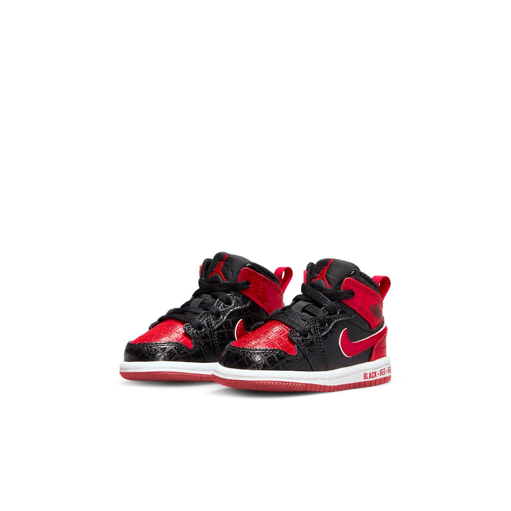 (TD) Air Jordan 1 Mid SS 'Black + Red = Bred' DM9649-001