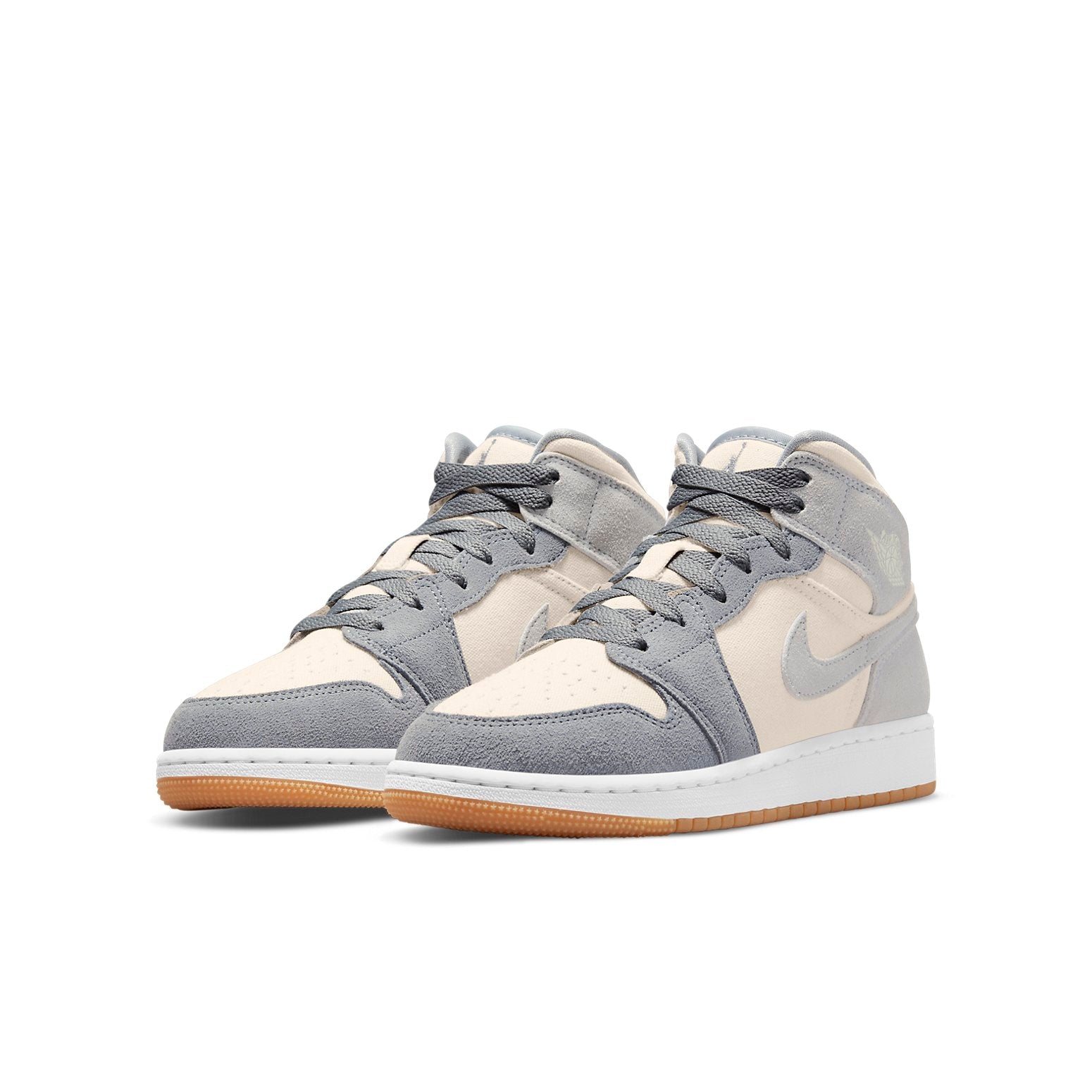 (GS) Air Jordan 1 Mid SE 'Coconut Milk Particle Grey' DN4346-100