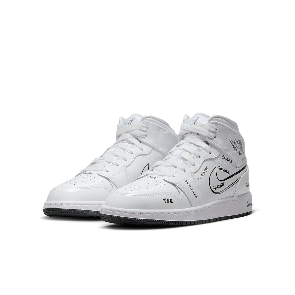(GS) Air Jordan 1 Mid 'Schematic' DQ1864-100