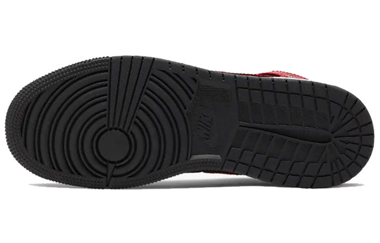(GS) Air Jordan 1 Mid 'Black Gym Red' 554725-054
