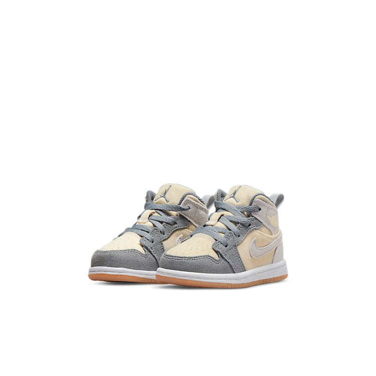 (TD)  Air Jordan 1 Mid SE 'Coconut Milk Particle Grey' DN4344-100