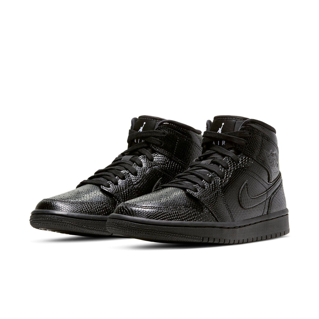 (WMNS) Air Jordan 1 Mid 'Black Snakeskin' BQ6472-010