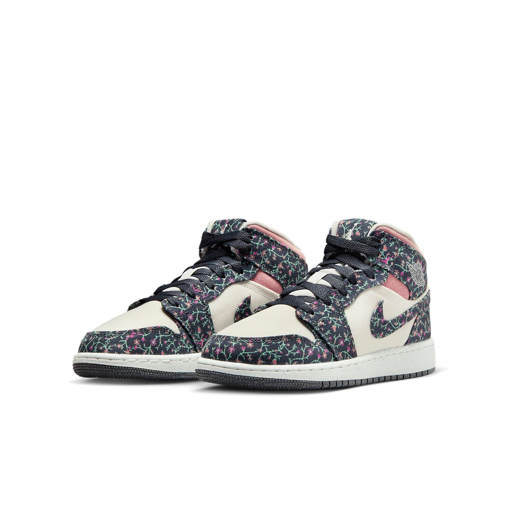 (GS) Air Jordan 1 Mid 'Floral Canvas' FJ3451-001
